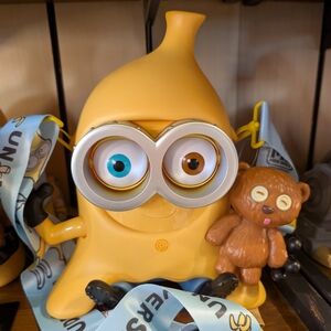 Universal Studios Florida Despicable Me Minion Tim Bear Banana Popcorn Bucket